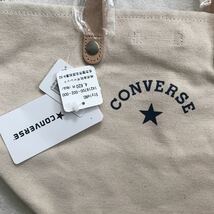 CONVERSE コンバース キャンバスレザーミニトート トートバッグ ホワイト_画像3