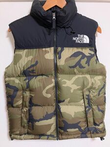 ノースフェイス THE NORTH FACE ヌプシ NUPTSE ベスト VEST カモフラ 迷彩柄 ノベルティー M