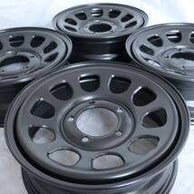 新品 デイトナ 16-5.5J＋22 5-139.7 セミグロスブラック ホイール4本SET ジムニー JA12W JA22W JB23W JB64W アウトレット特価(W2432-3)_画像4