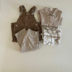 (まとめ売り) zara サロペット　オールインワン　シャツ　トップス 子供服