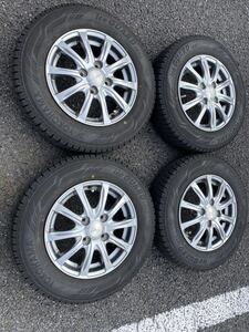 145/80R13 2021年製スタッドレスIG60＋アルミ４本　7分〜6分山　ミラジーノL650S/ムーヴ等に　京都直接受渡可