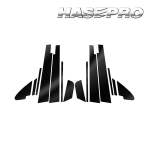 WRX S4 ピラー バイザーカットタイプ PPFピアノブラック スバル 外装 高級感 傷防止 汚れ ハセプロ PFPB-PS23V