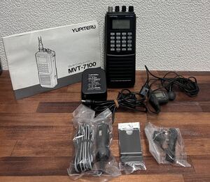 極美品 YUPITERU ユピテル MVT-7100 マルチバンドレシーバー アマチュア無線 無線機 530kHz〜1650MHz 付属品付き 動作品