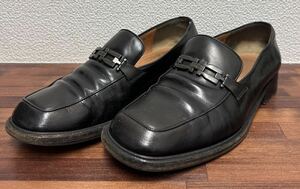 Ferragamo フェラガモ ローファー 革靴 レザー ブラック レザーシューズ 25.5cm メンズ 靴 紳士