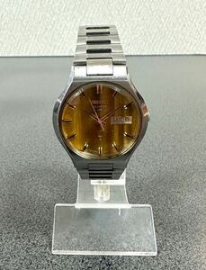 SEIKO セイコー 3863-8000 クォーツ QR カットガラス デイデイト 黄色文字盤 腕時計