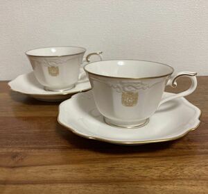 Noritake Ivory ノリタケ　アイボリー　天使のティーカップ C/S ×2 送料無料