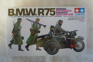 タミヤ TAMIYA 35016 絶版・廃番 1/35 ミリタリーミニチュアシリーズ No.16 ドイツBMW R75サイドカー German Motorcycle B.M.W. R75