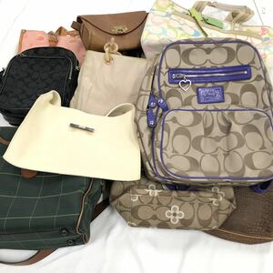 12/28KT-G1560★バッグまとめ★COACH ハンティングワールド　FURLA PRADA/バッグ ショルダーバッグ ハンドバッグ トートバッグ リュック