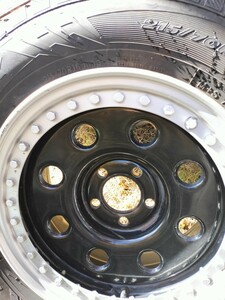 GI★GEAR　16インチホイール 4本セット 16×7J 5H 114.3 +15 DELICA 三菱 デリカ D5　スタッドレスタイヤ付き 引き取り限定