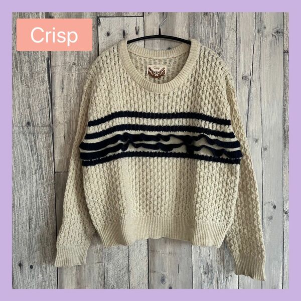 Crisp クリスプ ニット セーター Mサイズ