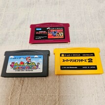 中古 GBA ボンバーマン　スーパーマリオブラザーズ２ スーパーマリオアドバンス　ソフト3本セット　ゲームボーイアドバンス_画像1