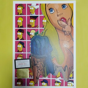DEATH NYC 世界限定100枚 アートポスター　不思議の国のアリス　ALICE　シンプソンズ　SIMPSONS　Candy　ディズマランド Banksy バンクシー