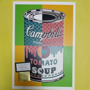 DEATH NYC 世界限定100枚 アートポスター　Andy　Warhol　アンディ　ウォーホル　キャンベル　GUCCI　グッチ　TOMATO　現代アート　POPART