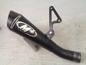 ZX6R ZX-6R 09-23 M4 exhaust GP マウント メガホン スリップオン サイレンサー マフラー ブラック 良品【D561】