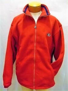 【KARL KANI/カールカナイ】フリース フロントジップジャケット RED L 新品/デッドストック/希少/ヴィンテージ/大き目/HIPHOP/ストリート