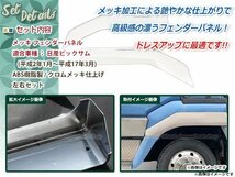 大型商品 新品 日産 UD ビックサム メッキ フェンダーパネル 左右セット平成2年1月～平成17年3月 外装 トラック パーツ デコトラ カスタム_画像2