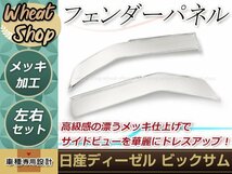 大型商品 新品 日産 UD ビックサム メッキ フェンダーパネル 左右セット平成2年1月～平成17年3月 外装 トラック パーツ デコトラ カスタム_画像1