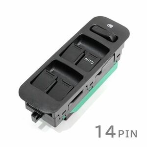 ю 交換用に！ パワーウインドウスイッチ [ 14P ] スズキ エブリィ DA62V/DA62W 純正適合品番： 37990-82G30-P4Z 運転席用 後付け