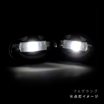 ю 【送料無料】 スマイル型に光る！ ホンダ オデッセイ RB1/RB2 デイライト × フォグランプ LED ユニット 左右 セット ブルー/ホワイト_画像2