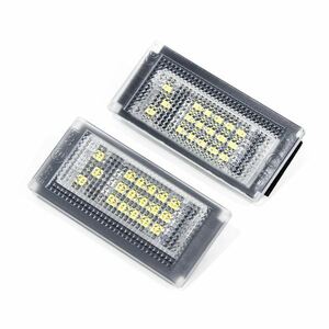 ю 【定形外】 BMW mini R50 高輝度 LED ライセンスランプ 2個セット キャンセラー内蔵 計36SMD 白 ホワイト ナンバー灯