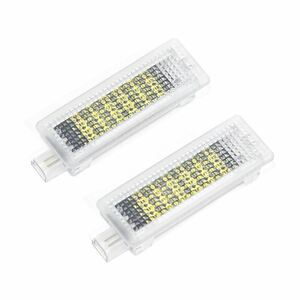 ю 【定形外】 BMW 5シリーズ E60 高輝度 LED ラゲッジ カーテシ ランプ 2個セット キャンセラー内蔵 計36SMD 白 ホワイト トランク リア