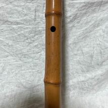 尺八 長さ約48.5cm 竹 楽器 器材 和楽器 作者 詳細不明 o999_画像9