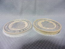 ２枚セット★エリザベスⅡ世2004年 2010年オーストラリア記念プルーフ★純銀製10オンス銀貨1０ドル銀貨★カワセミ透明プラスチックケース入_画像5