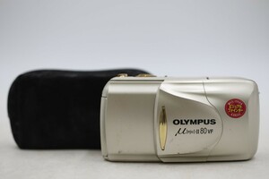 OLYMPUS μ [mju:] II 80 VF オリンパス ミュー コンパクトフィルムカメラ LENS ZOOM 38-80mm ゴールド(A1320)