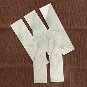 優雅な花舞う箸袋 - ハンドメイド透ける紙デザイン
