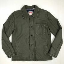 稀少　LEVI'S リーバイス　ジャケット　中綿入り　ツイル　柄裏地　古着　メンズ　Mサイズ　312-49a_画像1