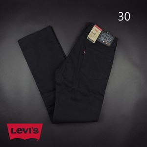 新品★Levi’s/リーバイス/513 スリムストレート ブラックジーンズ124/黒/【30】