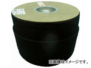 ユタカ ポリエステルロープ ドラム巻 6φ×200m 黒 PRS-101(7541350)