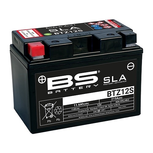 BSバッテリー バイク用バッテリー SLAバッテリー ホンダ シルバーウィング 400 NF01 FJS4002、A3~5/7/8、D3~5/7/8 400cc BTZ12S 2輪
