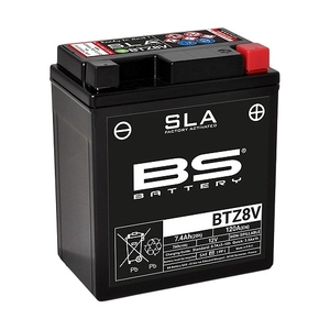 BSバッテリー バイク用バッテリー SLAバッテリー ホンダ ベンリィ 110 JA09 MW110WHC、1101WHC/G 110cc BTZ8V 2輪