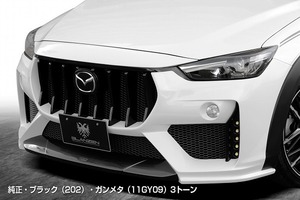 シルクブレイズ フロントバンパー グレンツェン マツダ CX-3 DK＃＃W 2015年02月～ 未塗装 LED無 GL-CX3-FB