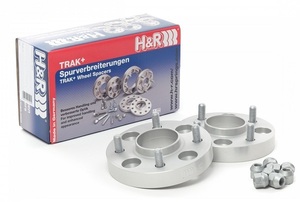 H＆R 変換スペーサー TRAK＋ DRMタイプ 20mm厚 5穴 PCD100 ハブφ57.1→5穴 PCD130 ハブφ71.6 入数：1セット(2枚) 40295572