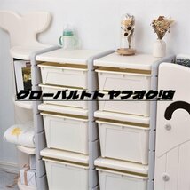 実用★おもちゃ収納ラック おもちゃ 収納 キッズ 子供服おもちゃ箱棚オモチャ収納収納ケース かわいい おしゃれ 鯨 分類収納ホワイト_画像7