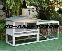 実用 豪華別荘 別荘 丈夫 ペットハウス 犬舎 犬小屋 キャットハウス ハウス おうち 屋外野外 庭用 通気性 耐磨耗 簡単組立_画像5