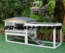 実用 豪華別荘 別荘 丈夫 ペットハウス 犬舎 犬小屋 キャットハウス ハウス おうち 屋外野外 庭用 通気性 耐磨耗 簡単組立_画像3