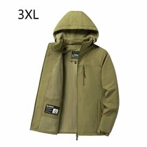 ミリタリージャケット メンズ キルトコート 裏起毛 防風 秋冬アウタ 防寒トップス トップス 登山服 マウンテンパーカー 釣り 3XLサイズ_画像1