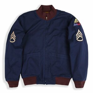 Tanker Jacket ミリタリージャケット メンズ アメカジジャケット バッジ　裏ボア 裏起毛 裏ウール混　秋冬　Ｓ～ＸＸＬ　紺