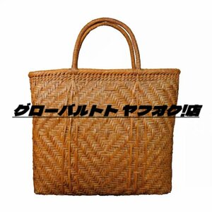 高級感満載 山葡萄かごバッグ 手編み 網代編み やまぶどう籠★高級品★山ぶどう籠 収納バッグ 巾着