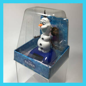 D-763☆【未開封品】アナと雪の女王　オラフ 　Disney　ディズニー　首振り　フィギュア　ソーラー　※未開封の為、動作未確認