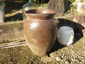 【H2】常滑焼？/水甕・水瓶 /メダカ飼育・水草栽培・ビオトープ ※水漏れなし