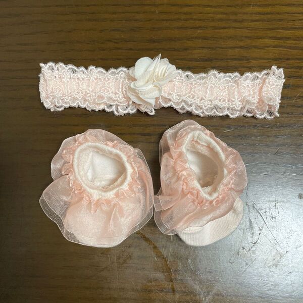 トッカ tocca ベビー ソックス 靴下 サイズ 7㎝ヘアバンド
