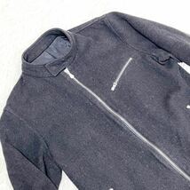 Paul Smith【カシミヤ混 GORE WIND STOPPER】ライダースジャケット シングル 黒 L ポール スミス ビジネス 通勤 仕事 メンズ_画像3