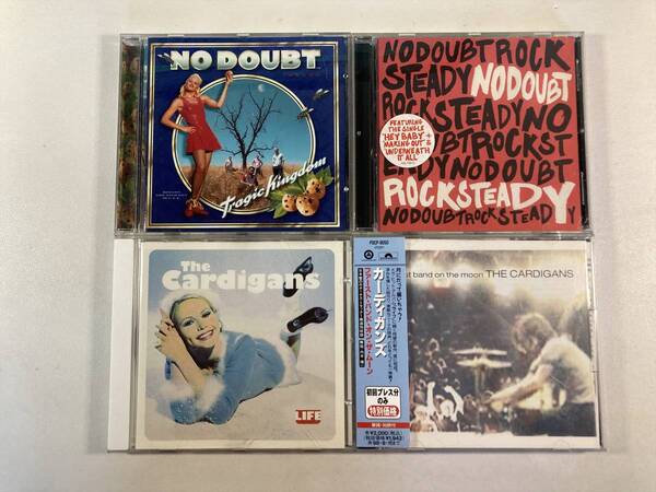 W7985 カーディガンズ ノー・ダウト 4枚セット｜The Cardigans No Doubt Life First Band on the Moon Tragic Kingdom Rock Steady