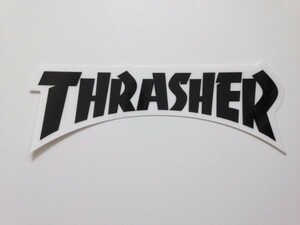 【THRASHER】ダイカットロゴステッカー　ブラック