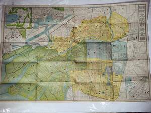 ５７　大正９年　實地踏測大阪市街全圖　和楽路屋　古地図
