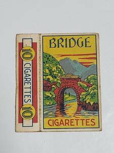 ５９　戦前　中国煙草　BRIDGE　たばこ空箱　パッケージ